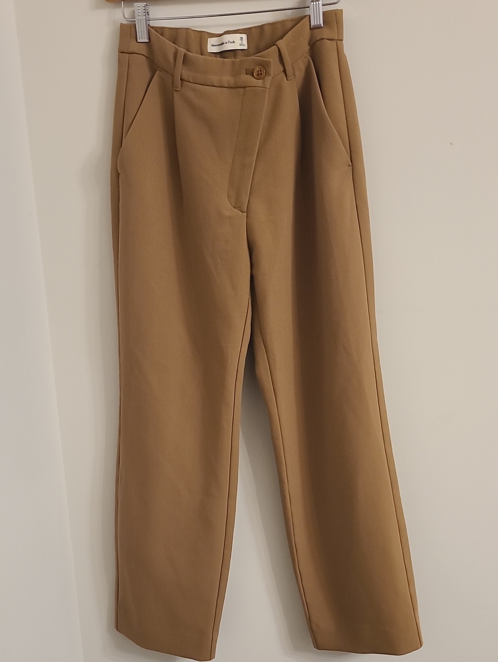Abercrombie & Fitch Crossover Tan Straight Pants